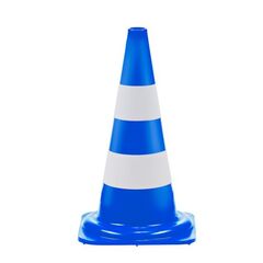  WEMAS Leitkegel Leitkegel tagesleuchtend E500 1,15 kg himmelblau 2 Streifen weiß 12451709